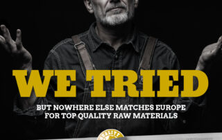 We Tried - Using Only Western European Raw Materials